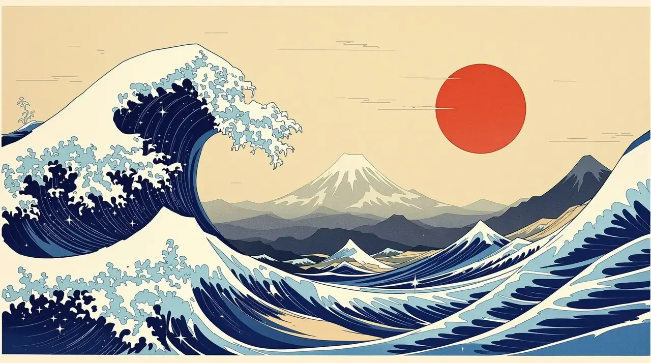蓝莓视频和纸浮世绘主视觉
